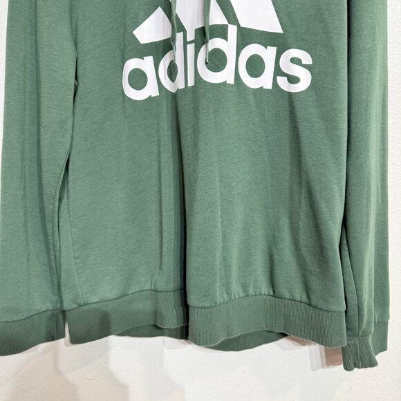 Adidas Green Hooded Sweater Sz L - Picture 3 of 12